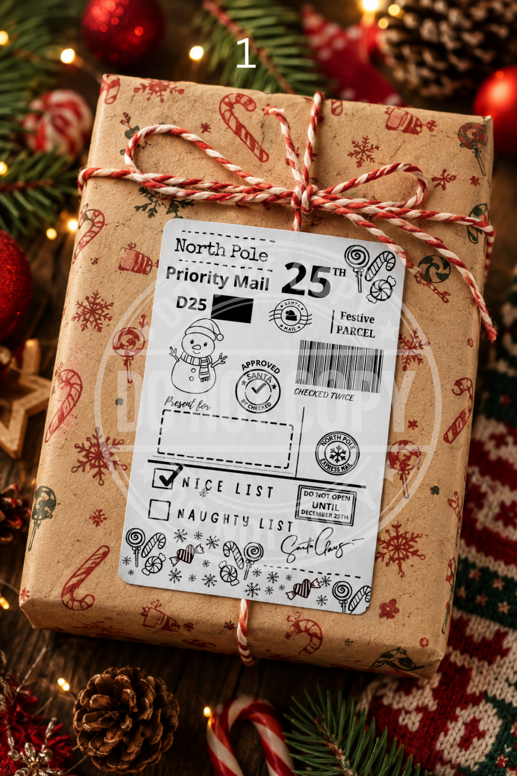 Christmas Post labels