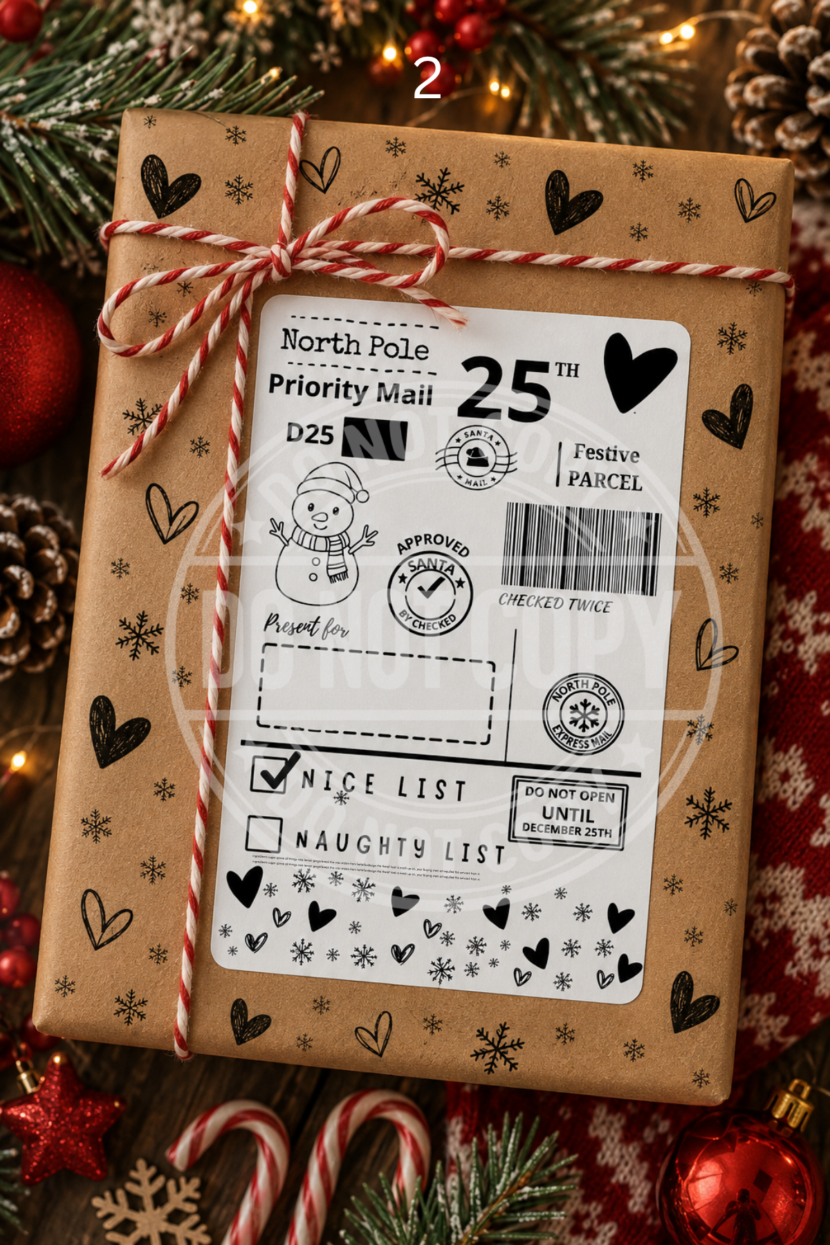 Christmas Post labels