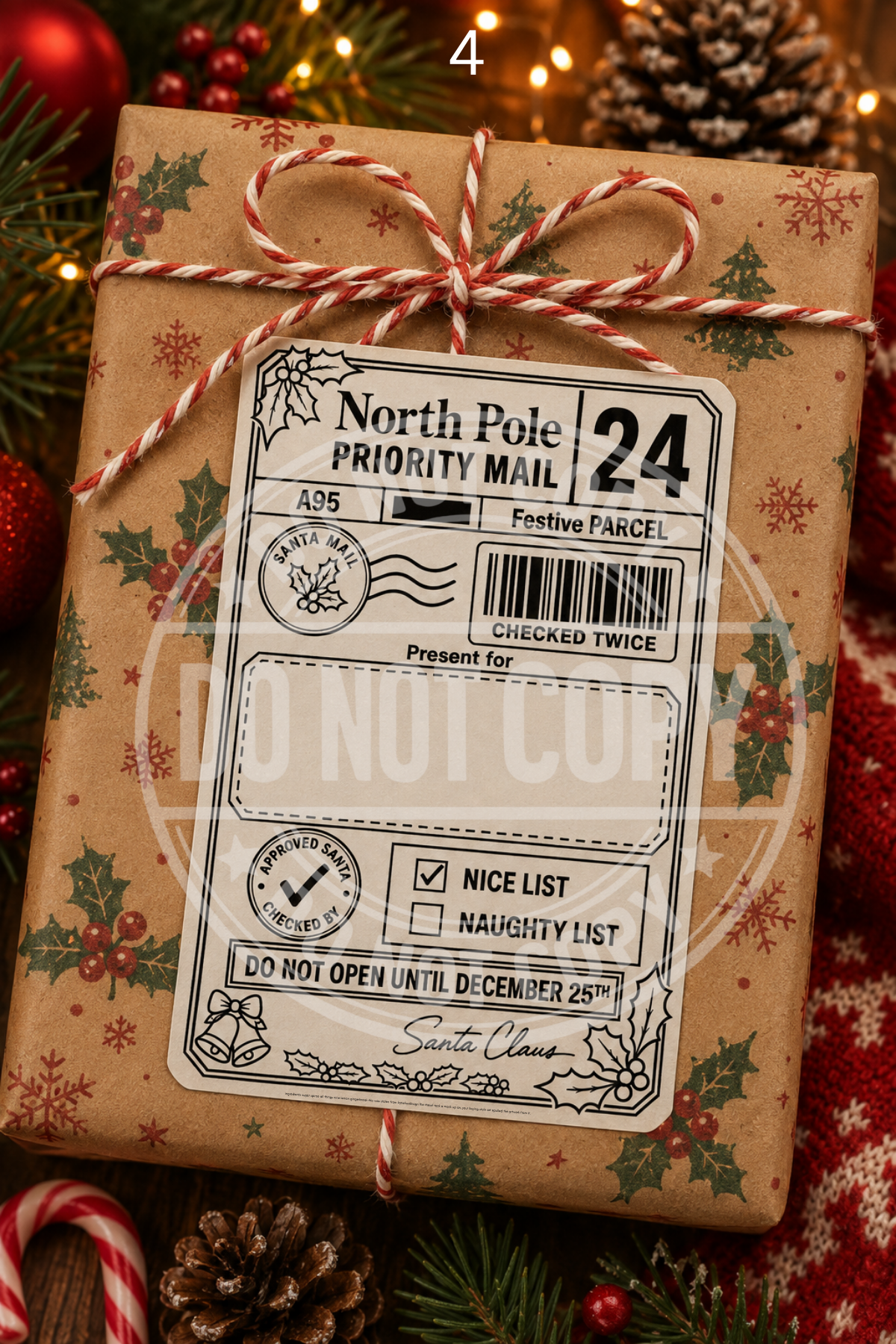 Christmas Post labels