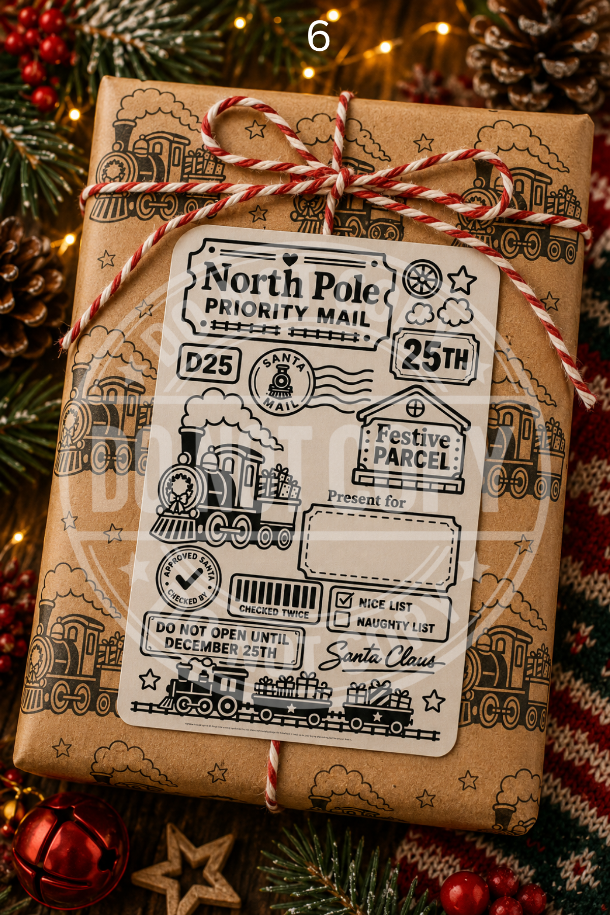 Christmas Post labels