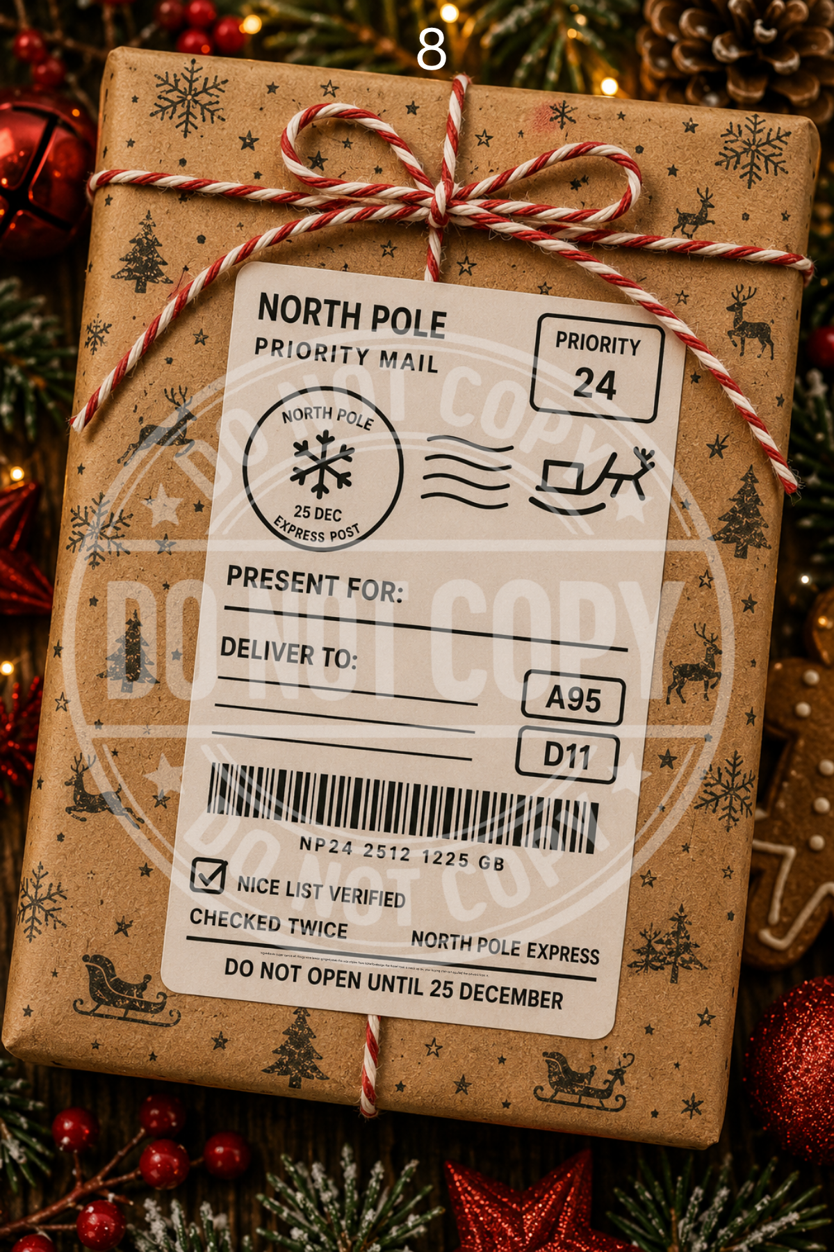 Christmas Post labels
