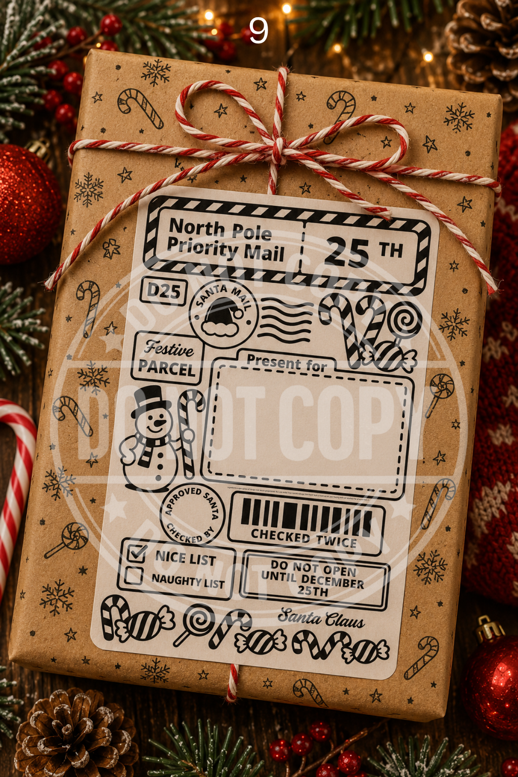Christmas Post labels