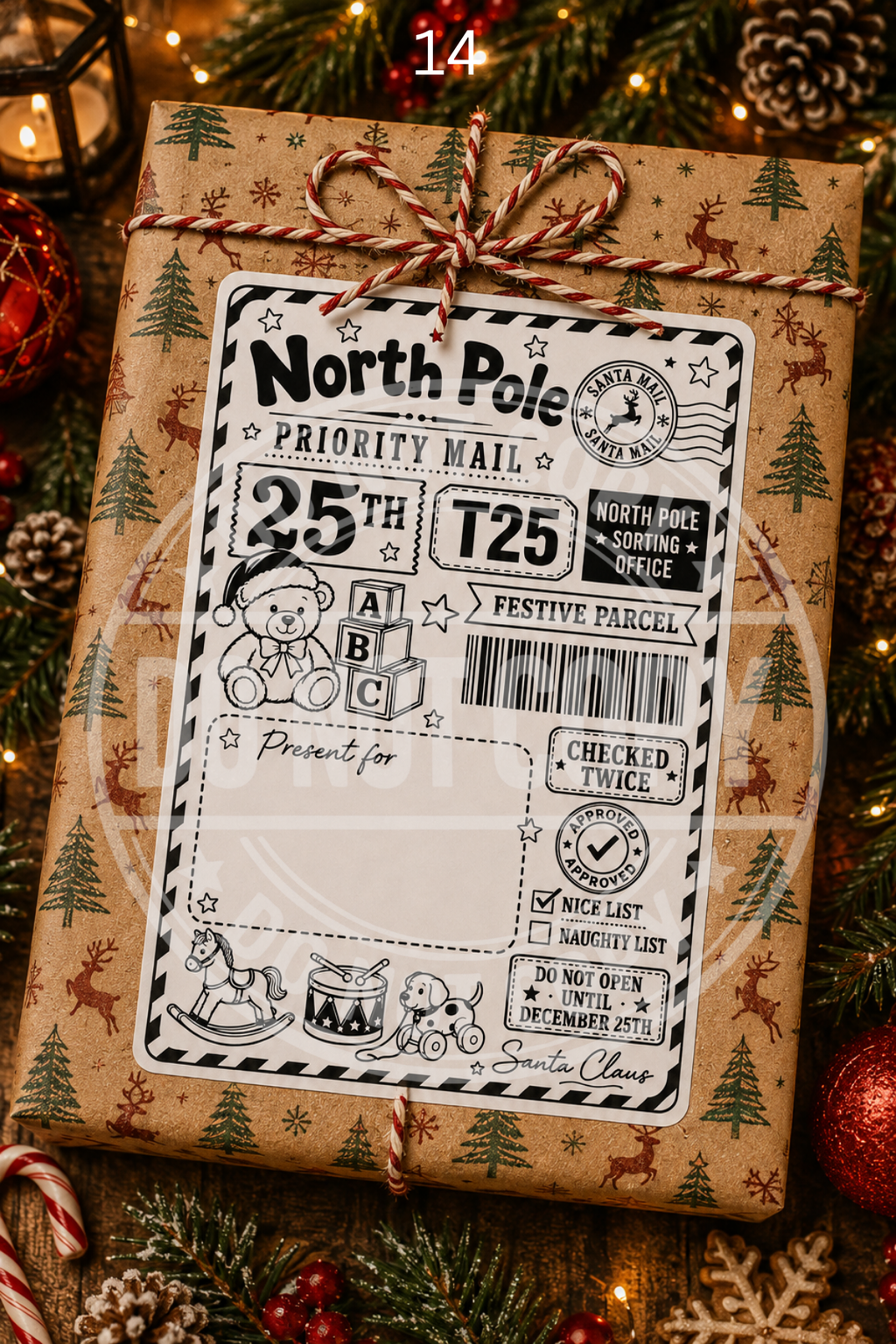 Christmas Post labels