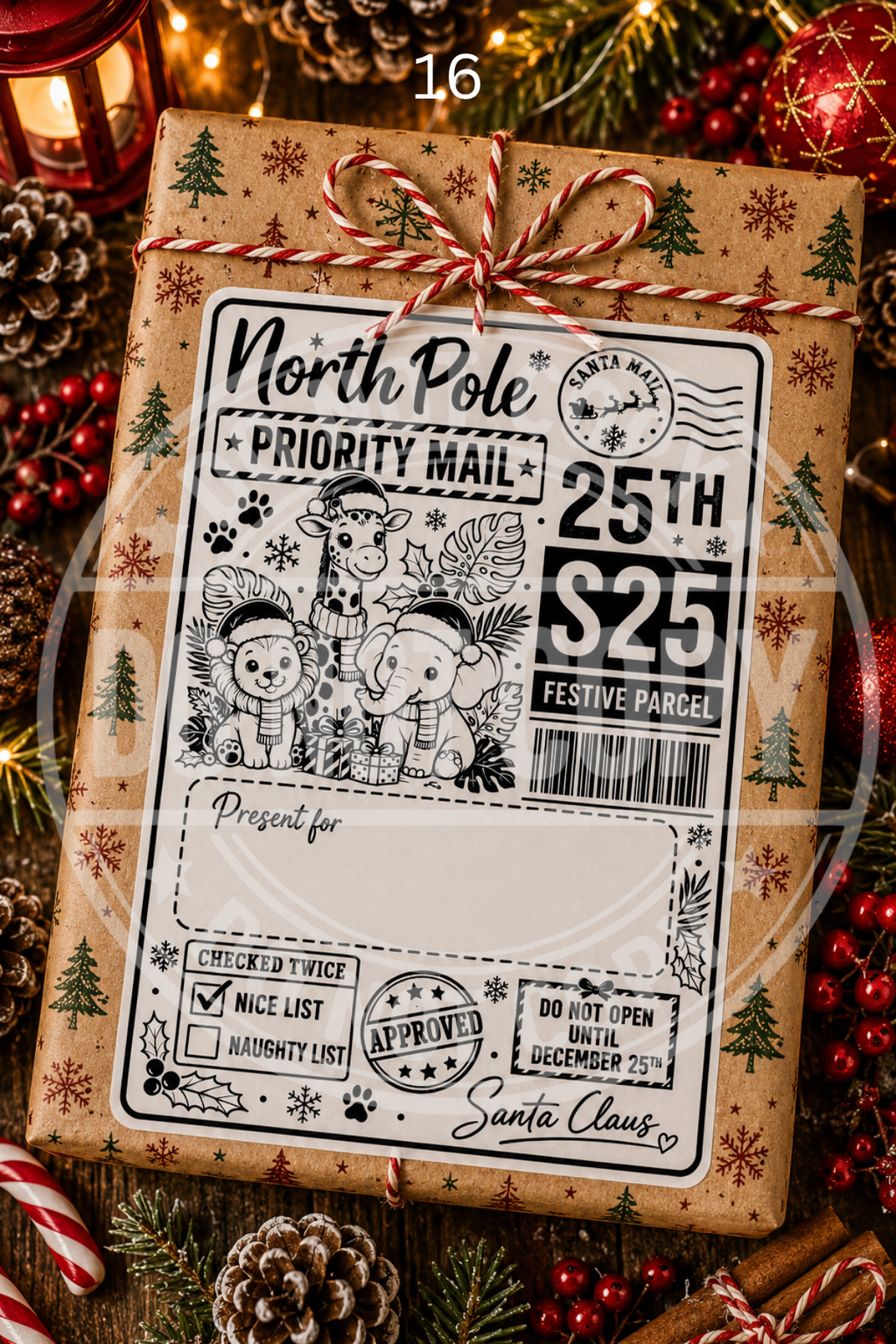 Christmas Post labels