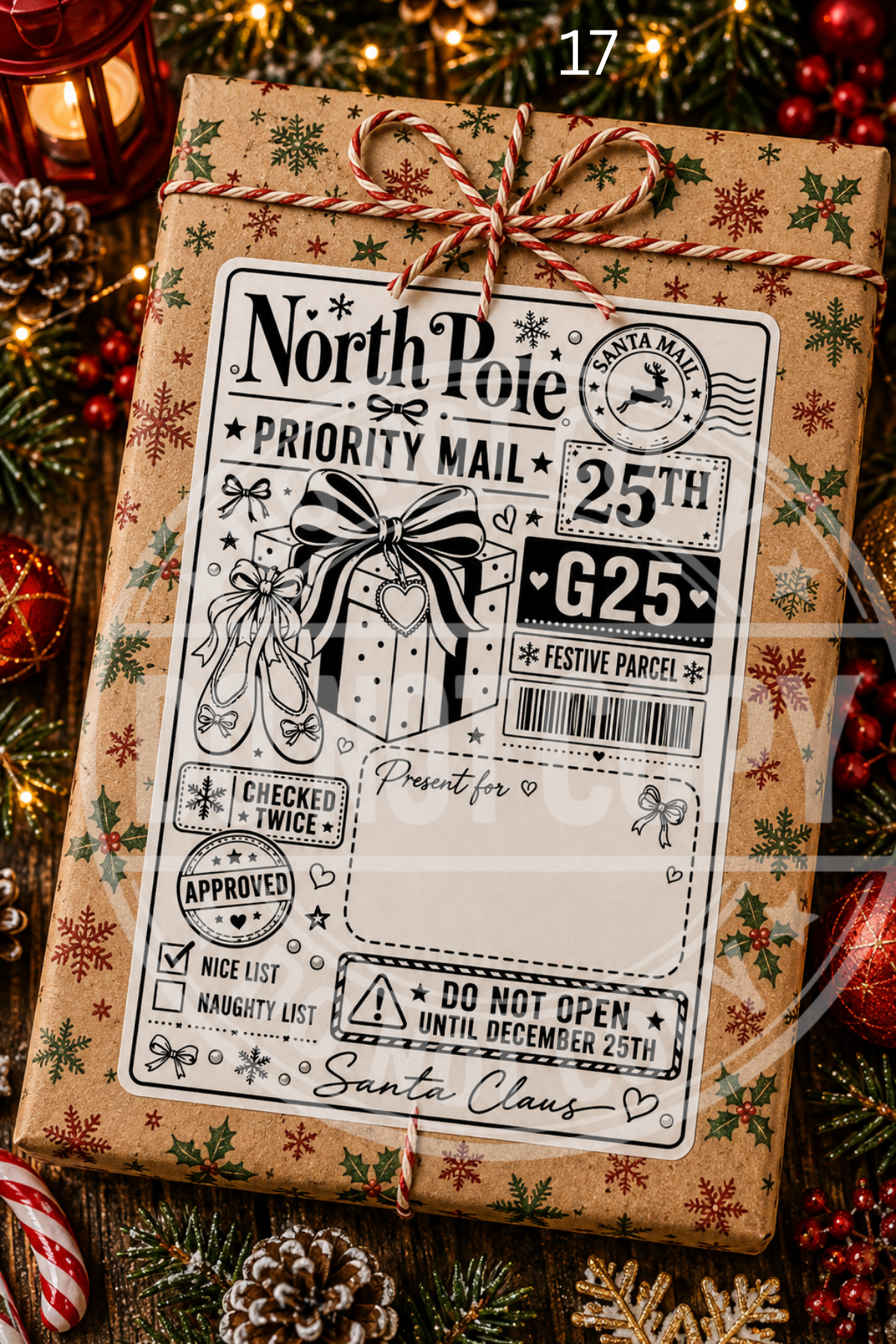 Christmas Post labels
