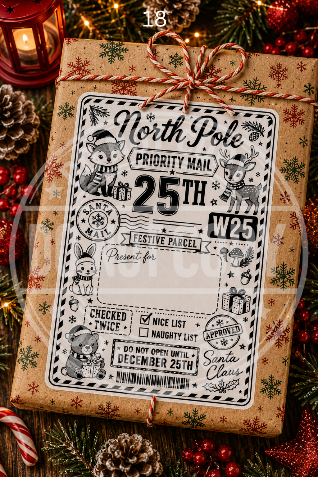 Christmas Post labels