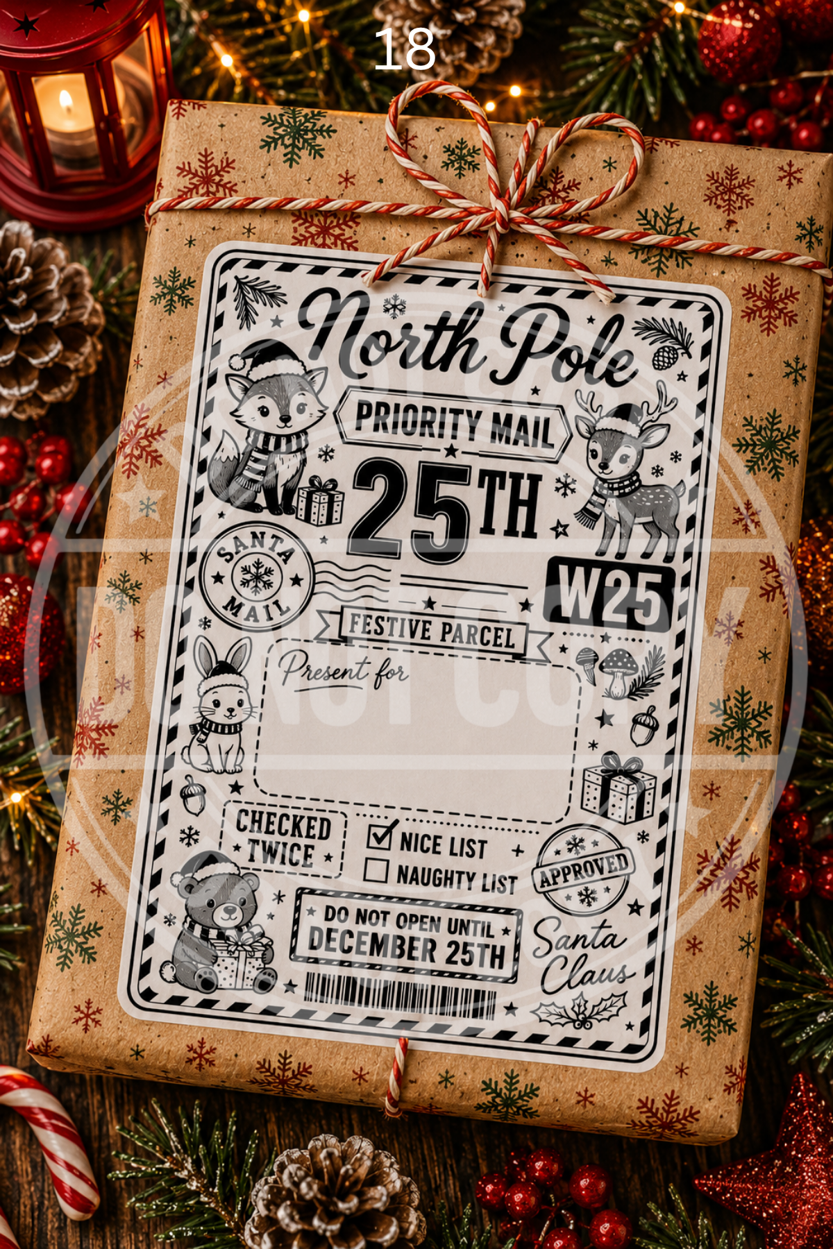 Christmas Post labels