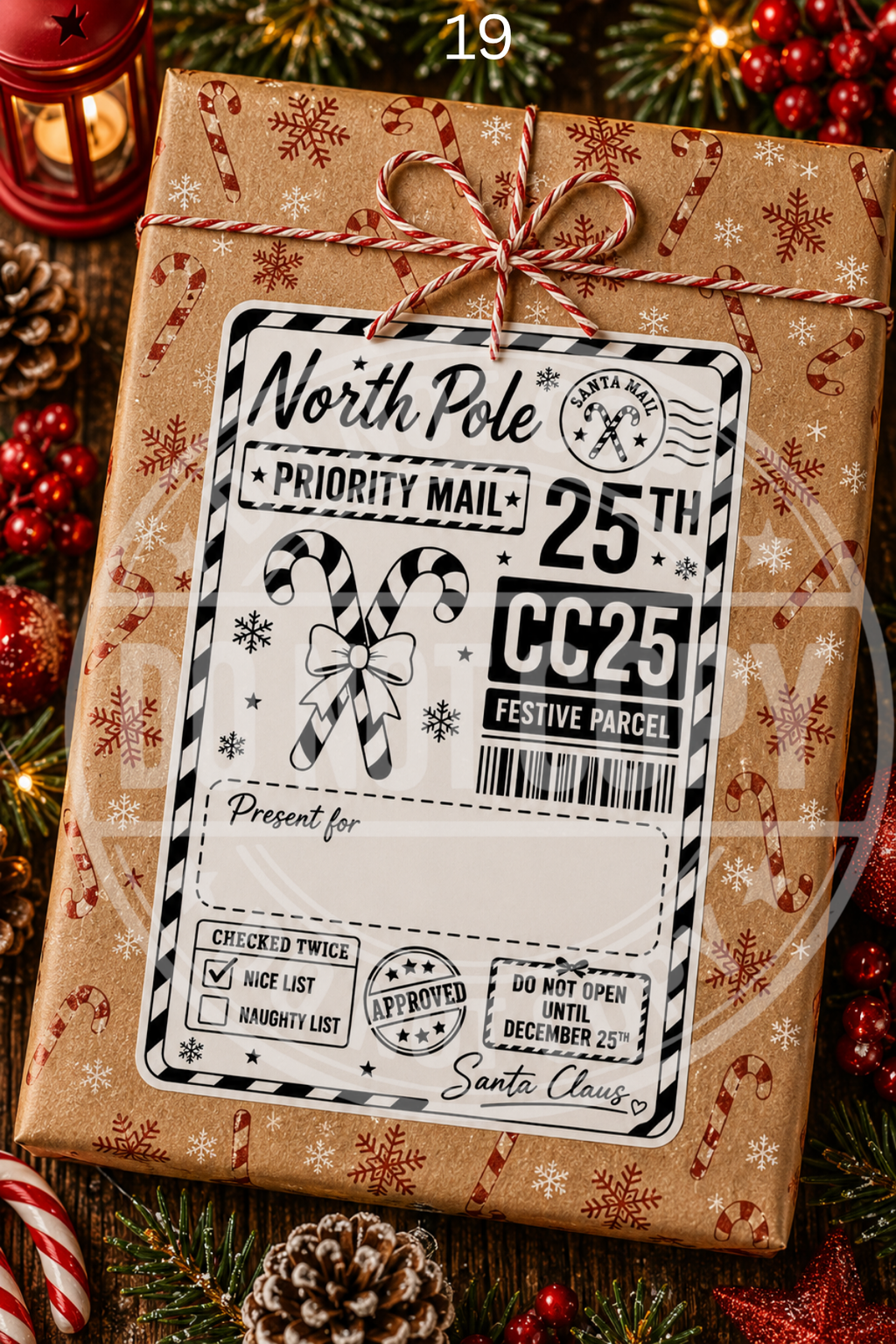 Christmas Post labels
