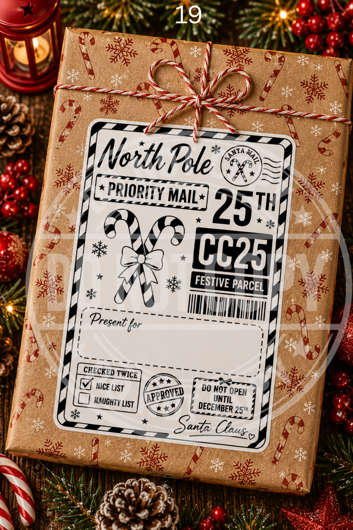 Christmas Post labels