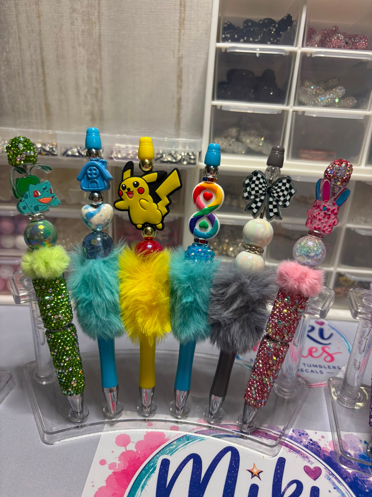 Custom Beaded  Pens